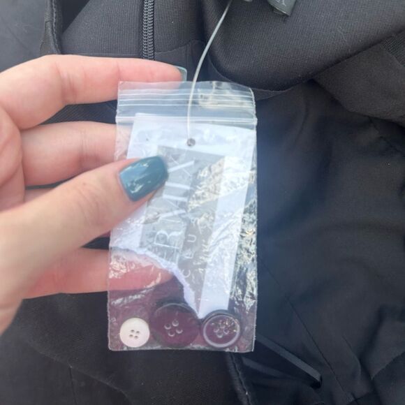 NWT Intermix small black strapless mini body-con office siren Y2K dress - Picture 9 of 9